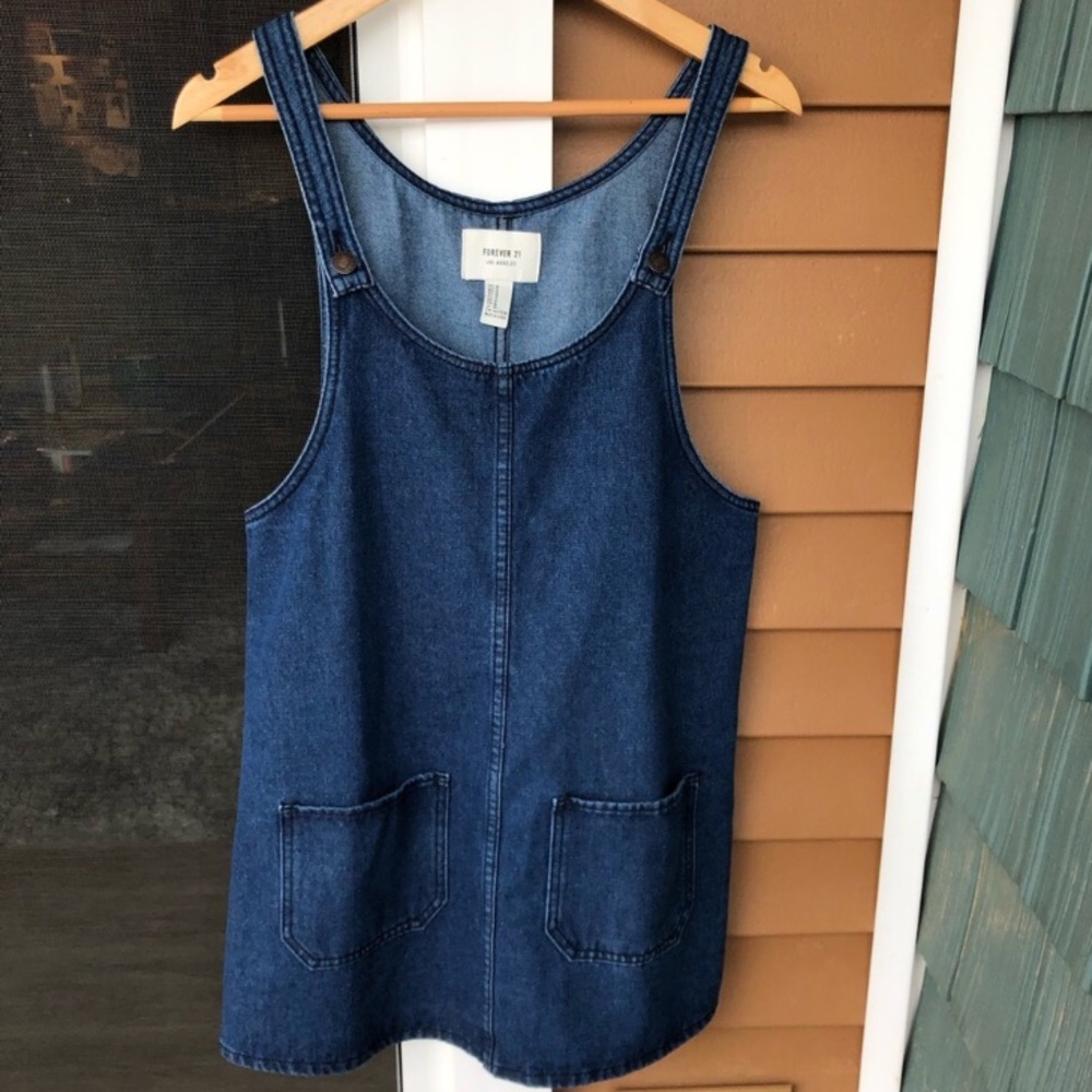 Pinafore/Overall Denim Dress